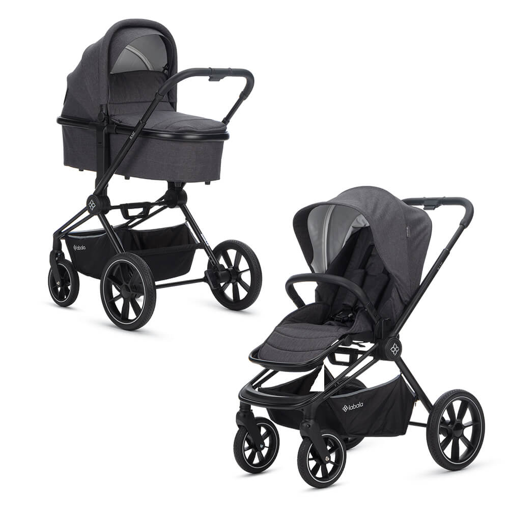 Коляска 2 в 1 Labala Raiz Lite Stone grey (05STGR) 2023
