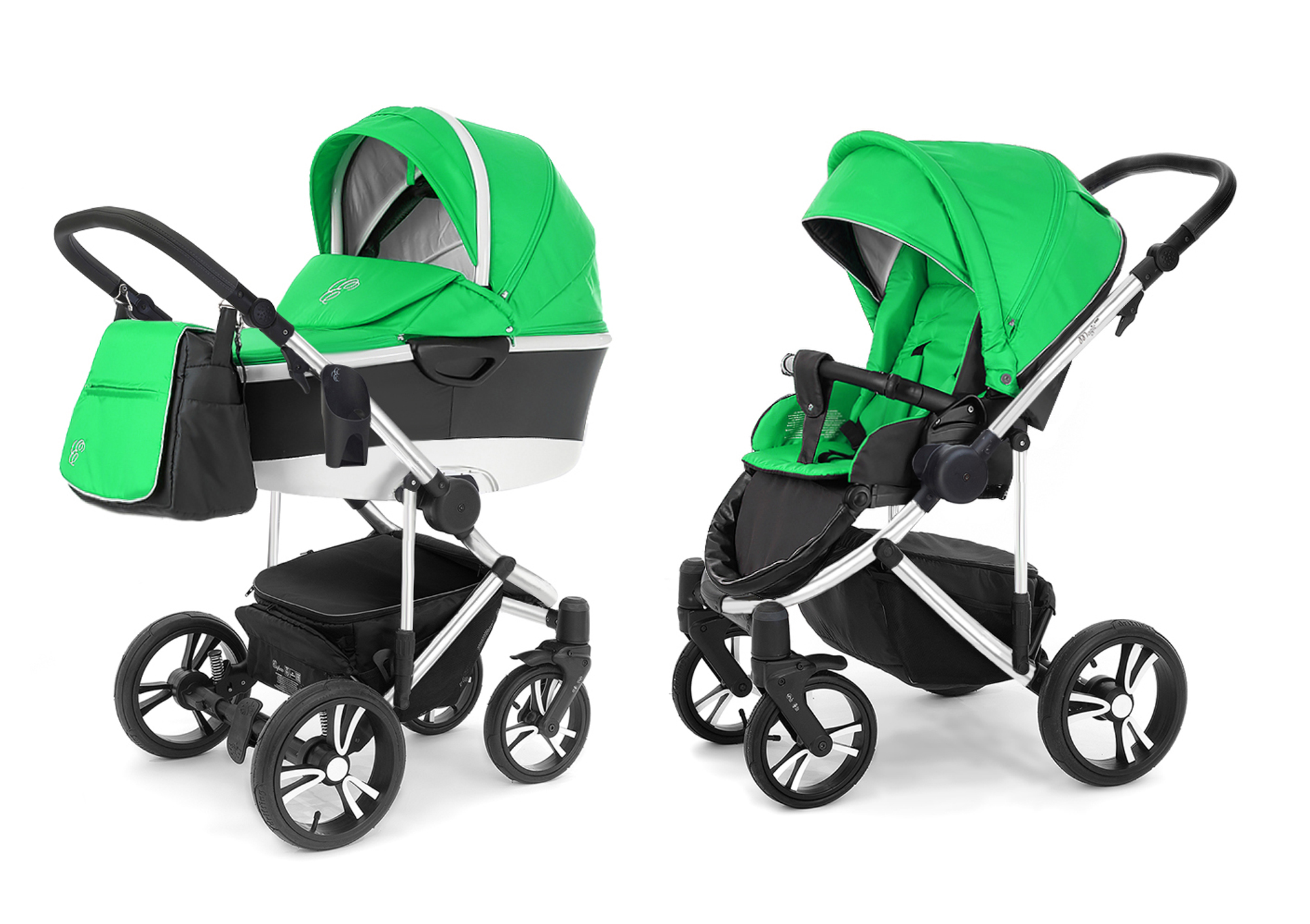 Коляска 2 в 1 Esspero Magic Pro Alu (шасси Chrome) Green