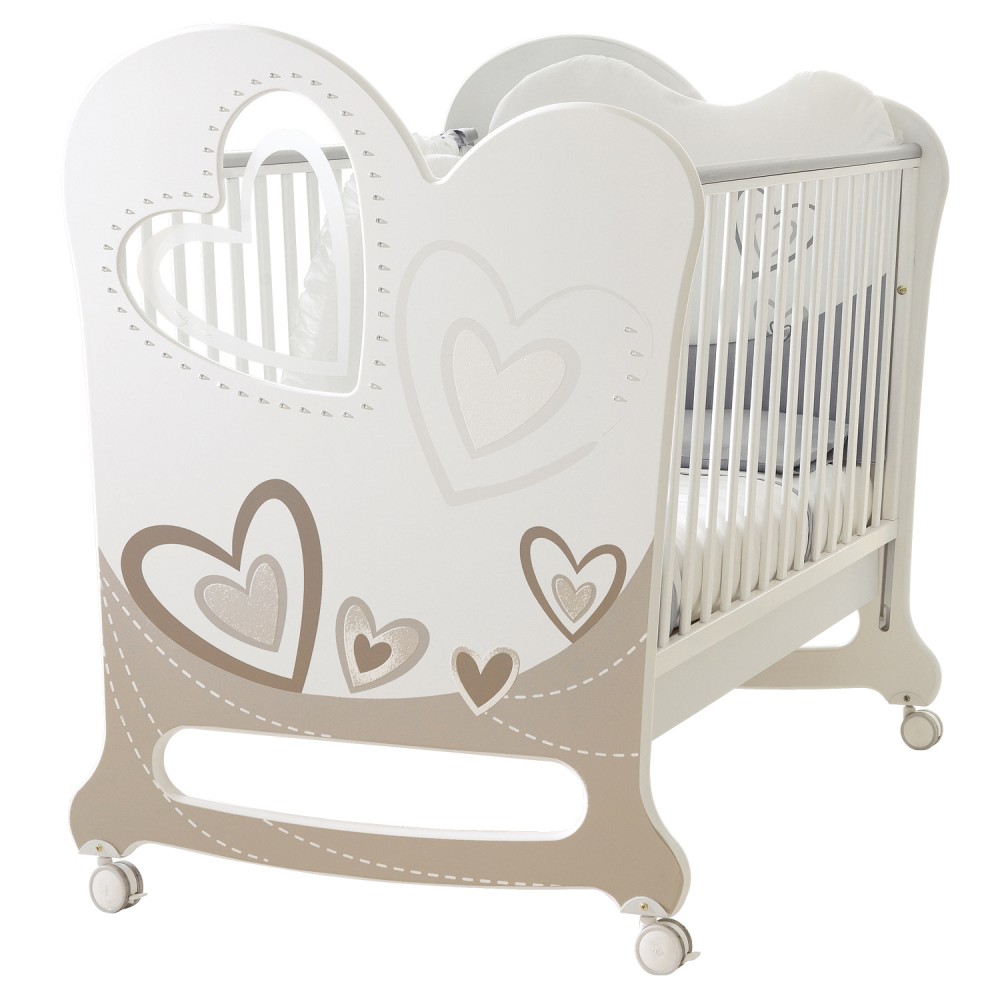 Детская комната Pali My Love Детская кроватка Pali My Love Oblo White Grey