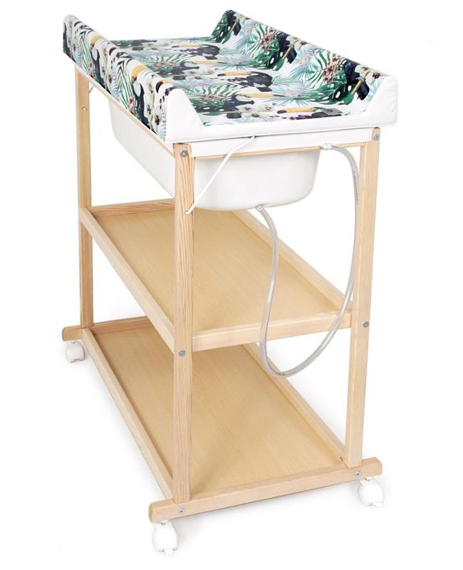 Пеленальный столик Ceba Baby Laura с матрасиком Flora & Fauna Tucán W-650-099-544