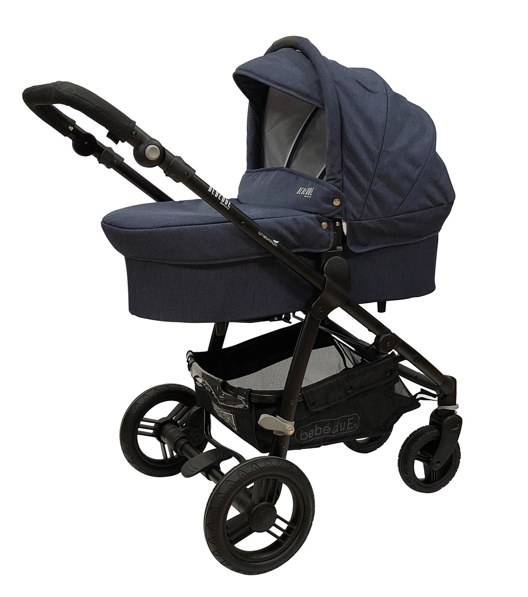 Коляска 2 в 1 Bebe Due Beyond Синий