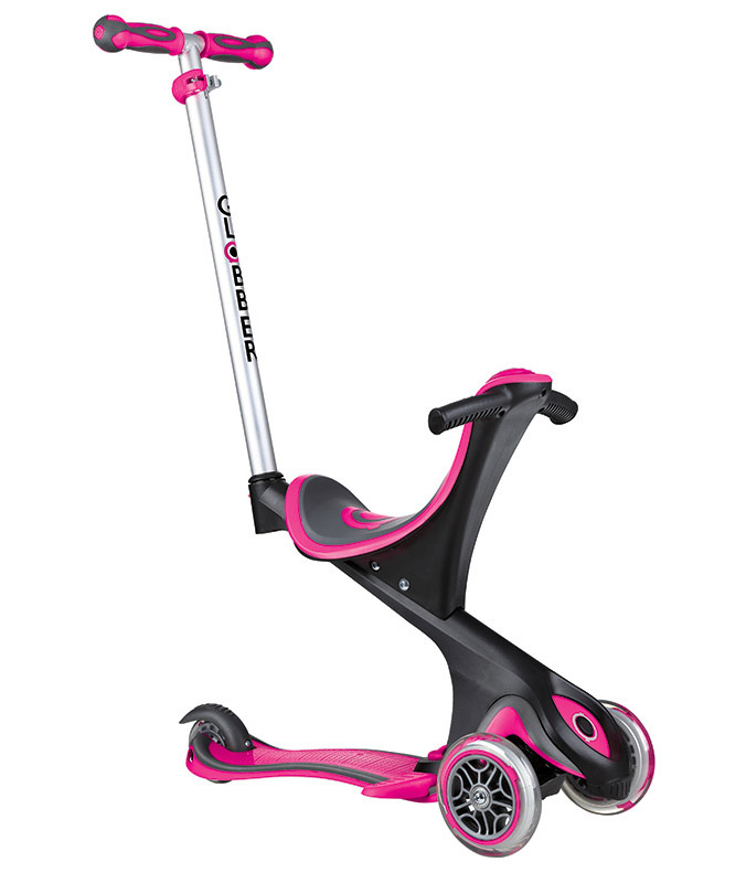 Самокат Globber EVO COMFORT PLAY (5 IN 1) Розовый