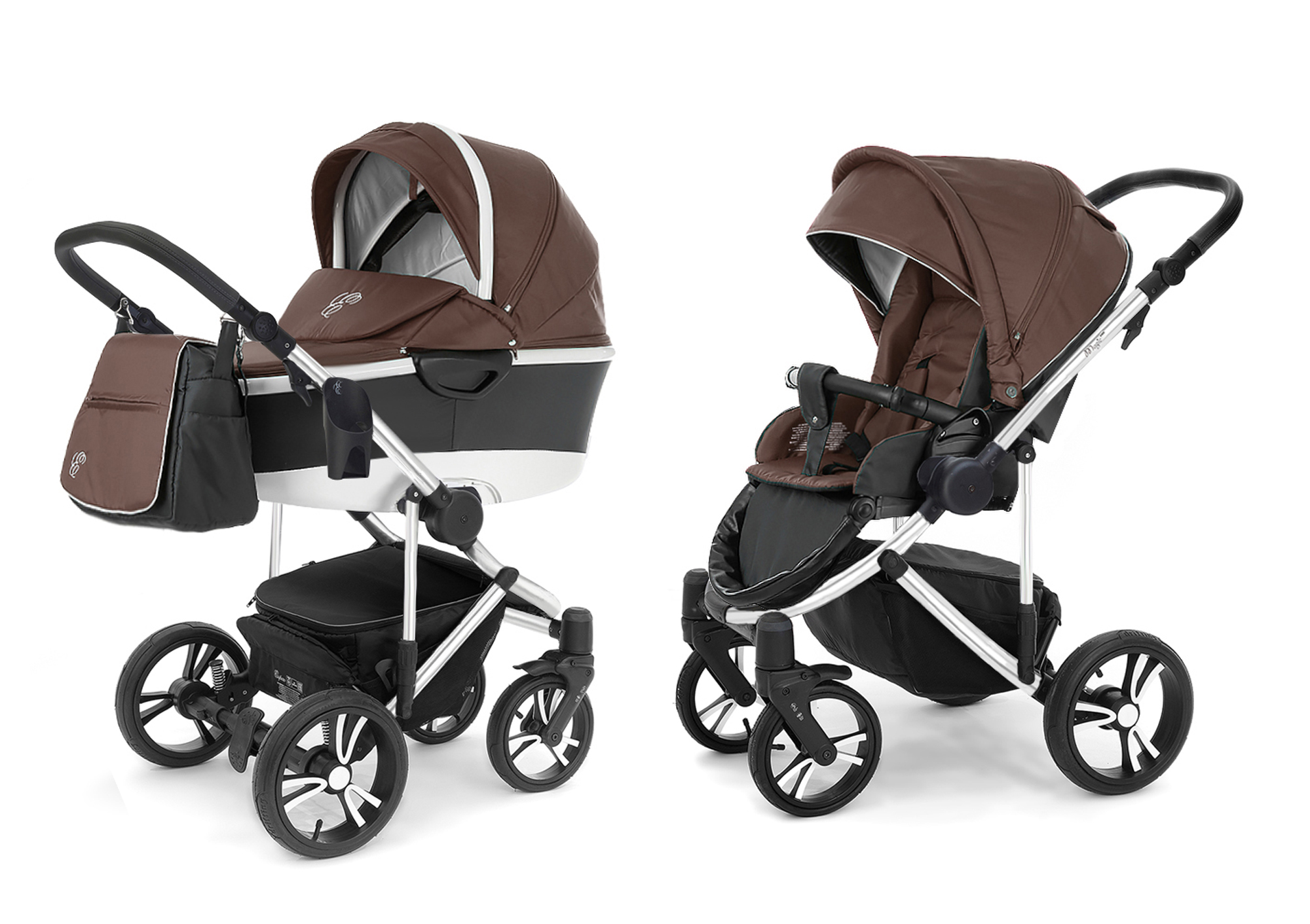 Коляска 2 в 1 Esspero Magic Pro Alu (шасси Chrome) Brown