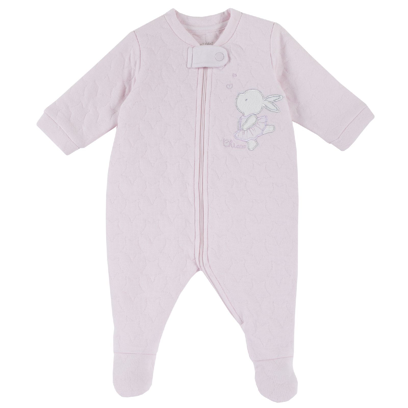Комбинезон на молнии Chicco для мальчиков и девочек, цвет розовый Розовый, р.56