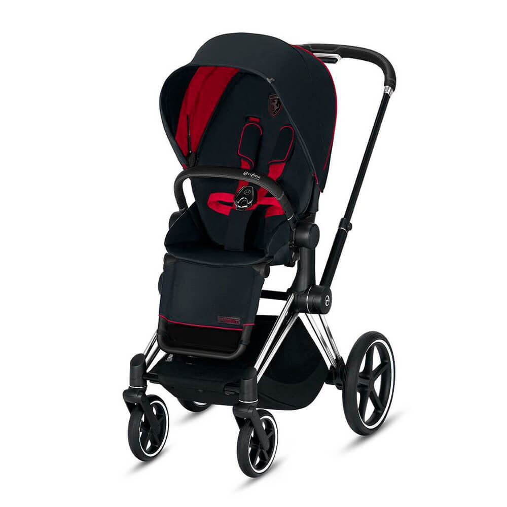 Прогулочная коляска Cybex Priam Ferrari Victory Black (Chrome Black)