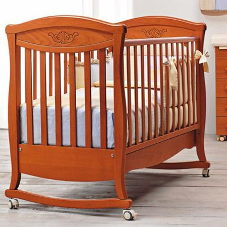 Детская кроватка Bambolina Principessa Classic 125x65 вишня