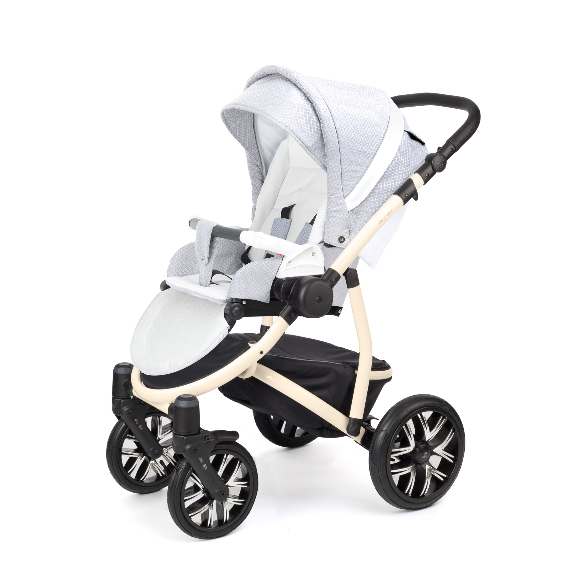 Прогулочная коляска Esspero Grand Discovery (шасси Beige) Grey Diamond
