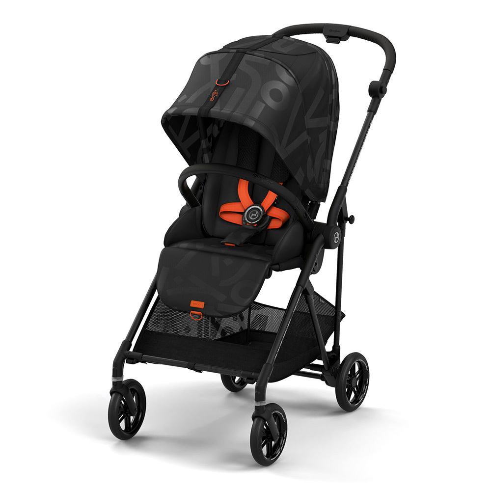 Прогулочная коляска Cybex Melio Street Real Black с дождевиком
