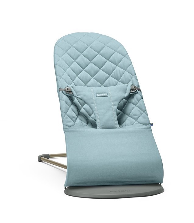 Детский шезлонг BabyBjorn Bliss Cotton Бирюзовый