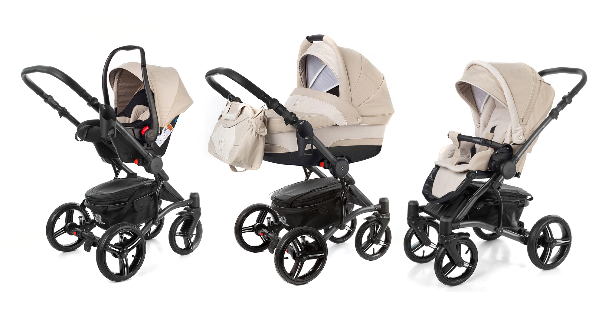 Коляска 3 в 1 Esspero Tour (шасси Graphite) Khakki Beige