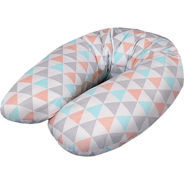 Подушка для кормления Ceba Baby Physio Multi трикотажная Triangle Turquoise/Orange