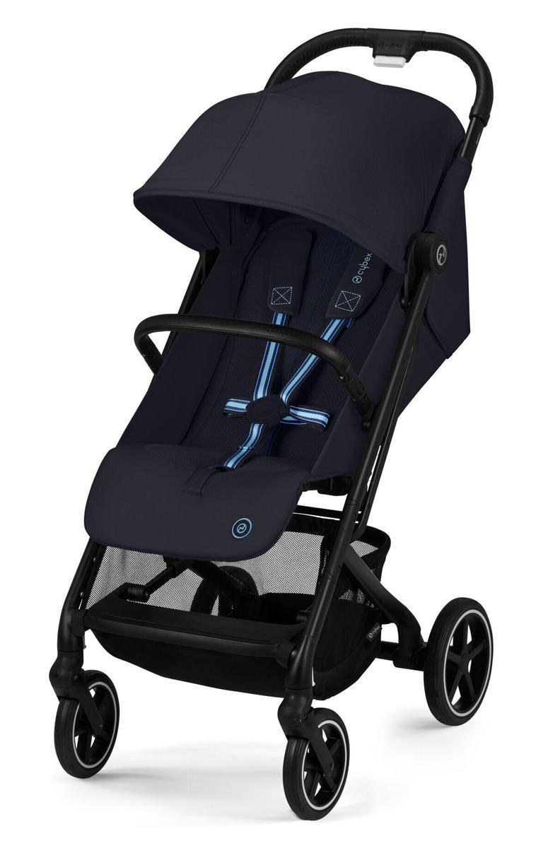 Прогулочная коляска Cybex Beezy Dark Blue с дождевиком и бампером