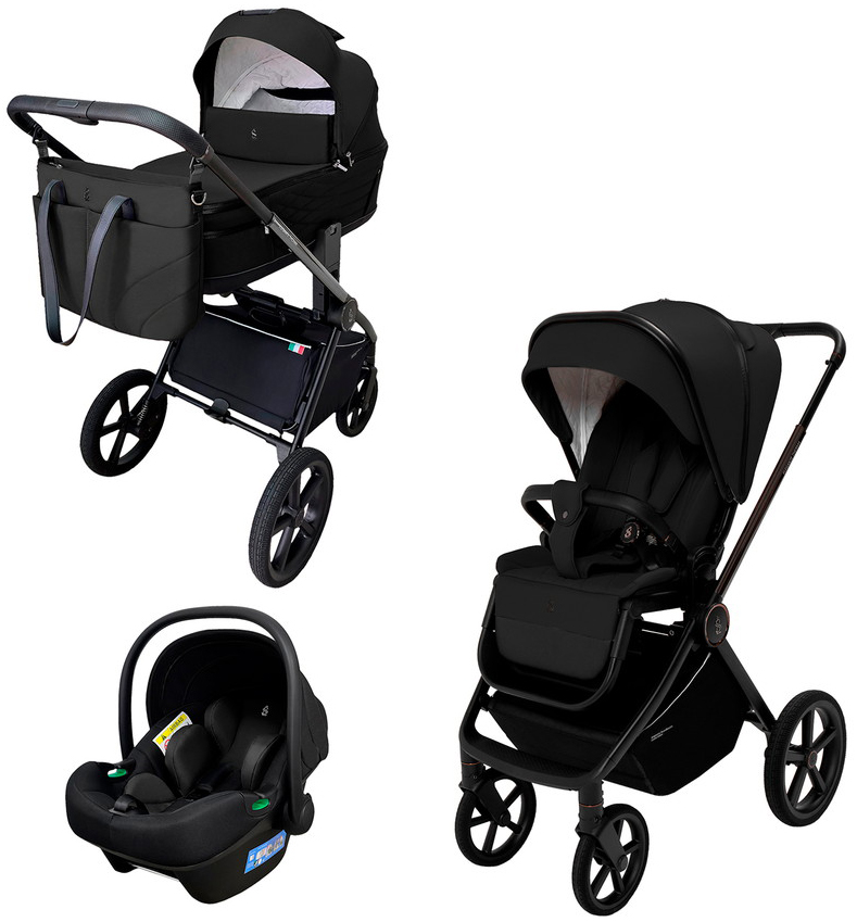 Коляска 3 в 1 SBL Elegante Therma Black
