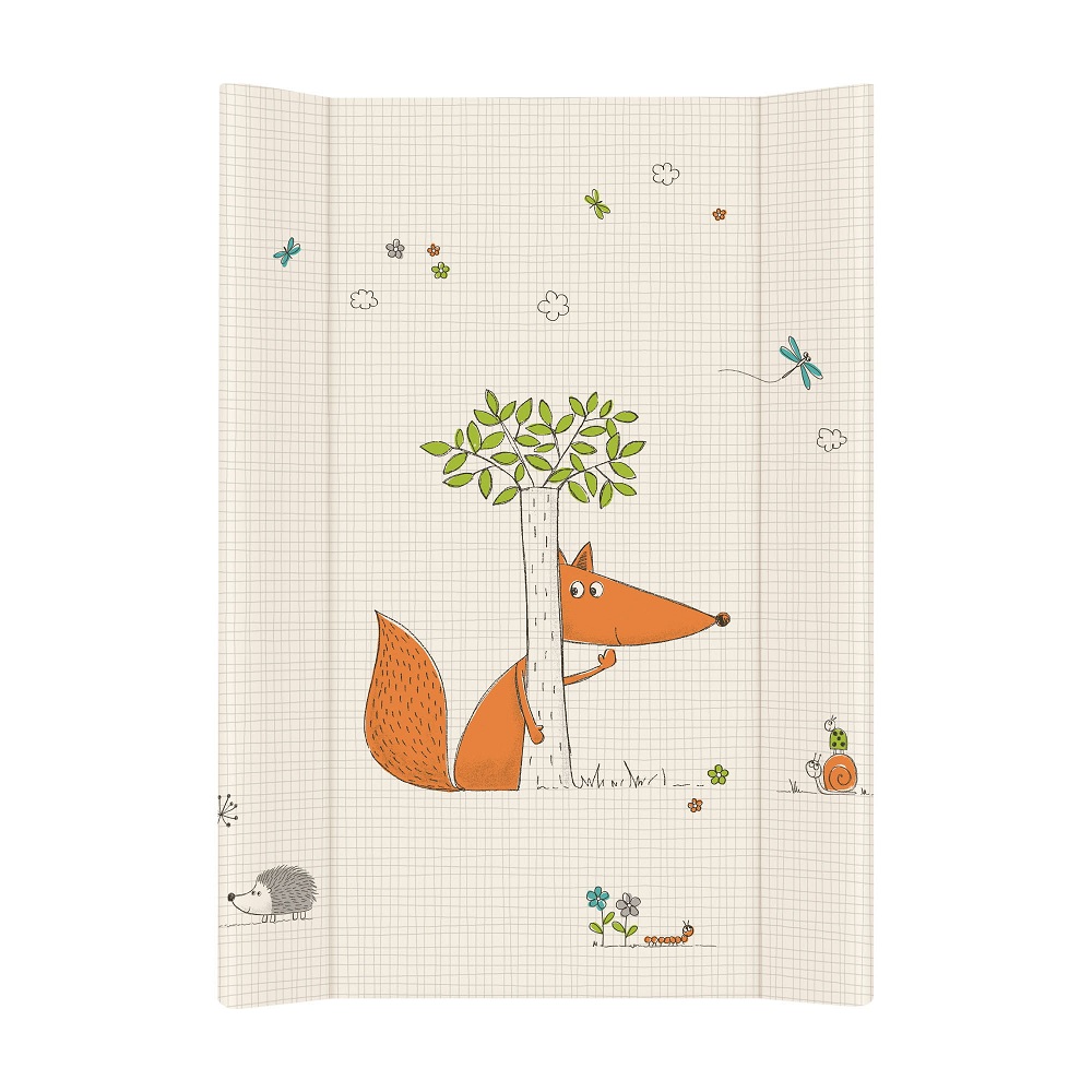 Пеленальный матрасик Ceba Baby Comfort 70 см без изголовья на кровать 120x60 см W-203 Fox ecru