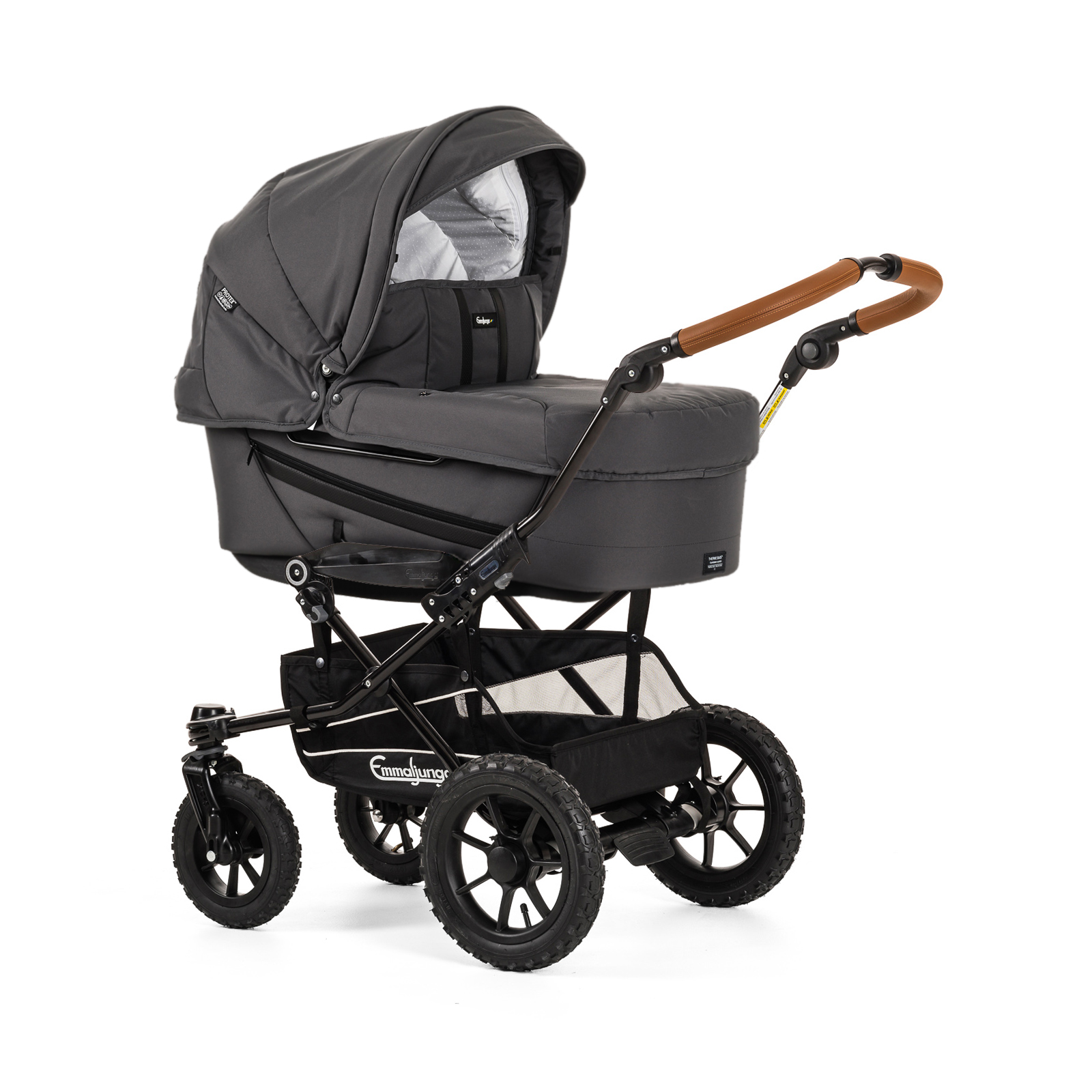 Коляска 2 в 1 Emmaljunga Edge Duo Combi Competition (шасси Duo S Outdoor) grey