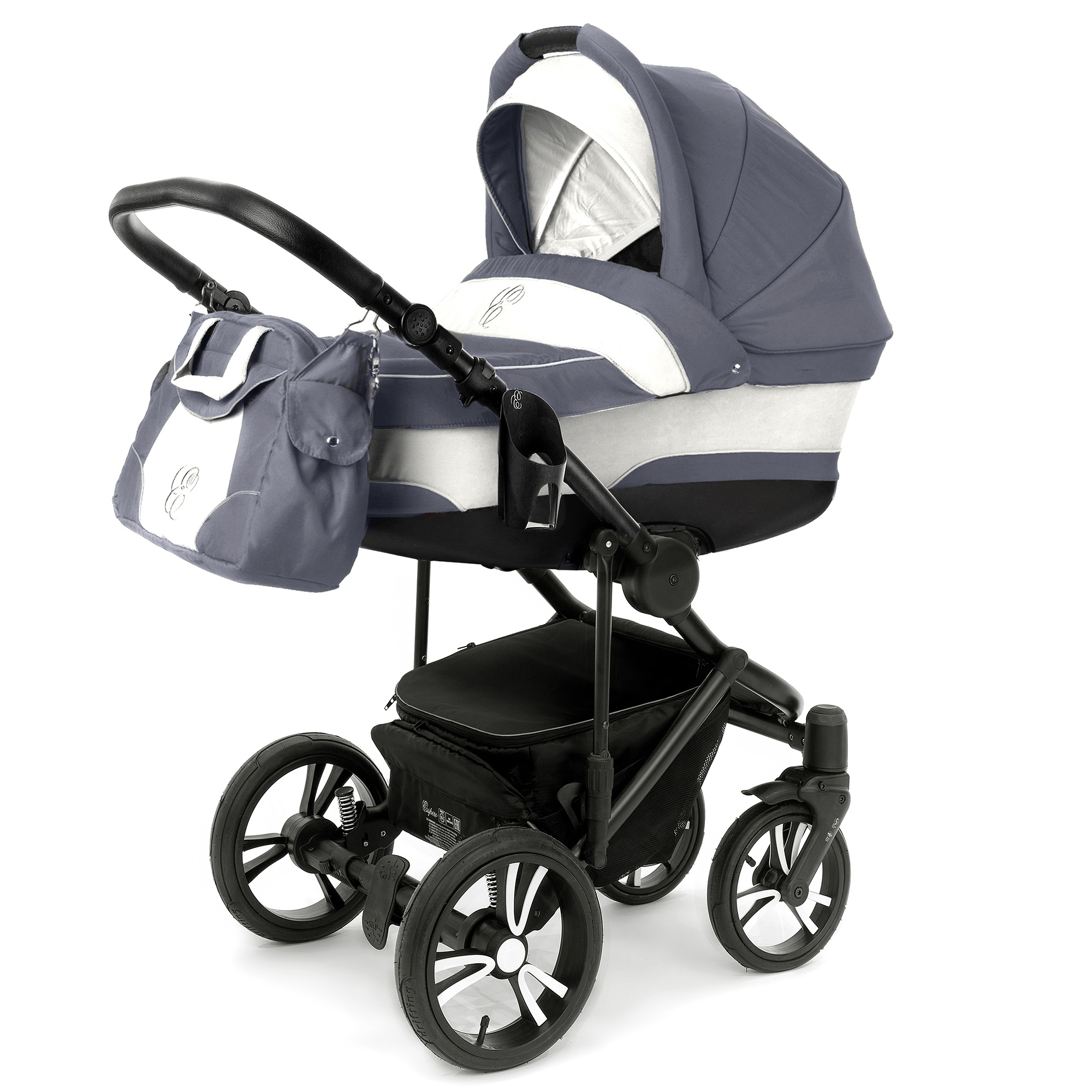 Коляска для новорожденных Esspero Magic Pro (шасси Black) Grey Lux