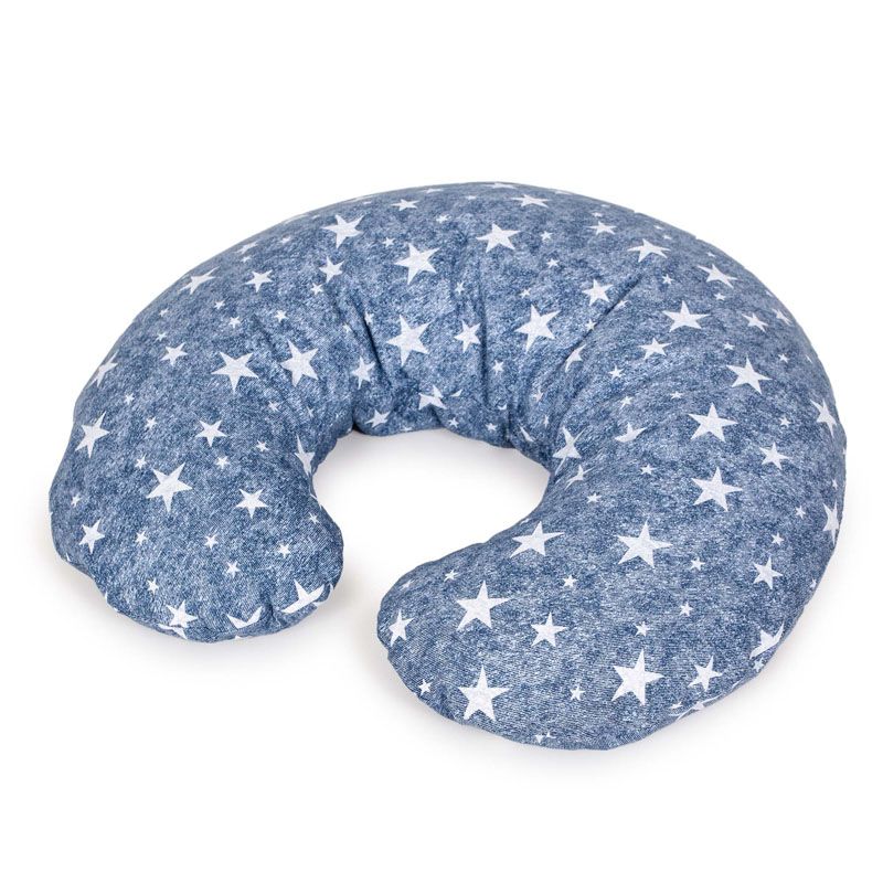 Подушка для кормления Ceba Baby Physio Mini Denim Style трикотажная Stars blue W-702-119-588