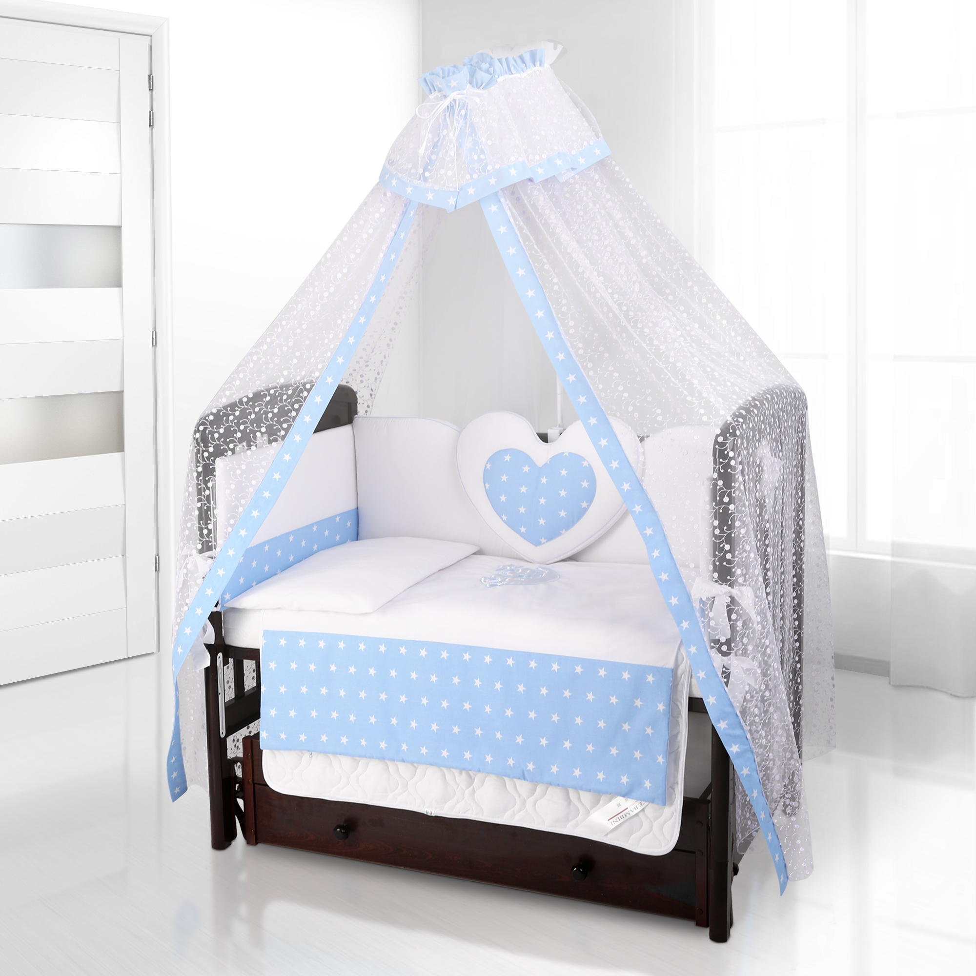 Beatrice Bambini Cuore Stella BIANCO BLU