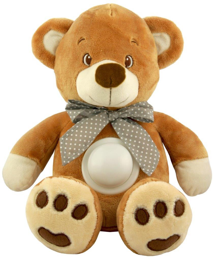 Игрушка Baby Mix Мишка с музыкой и ночником Коричневый
