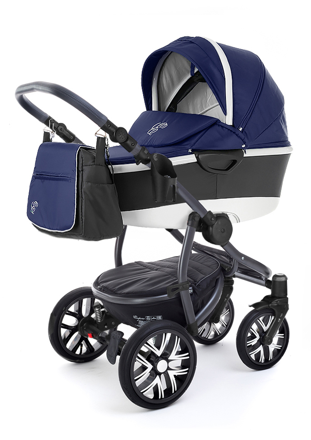 Коляска для новорожденных Esspero Discovery Alu (шасси Graphite) Navy