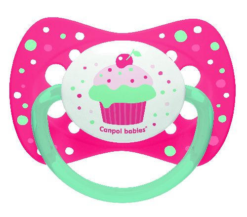 Пустышка Canpol Cupcake симметричная, силик., арт. 23/284, 18+ мес. розовый