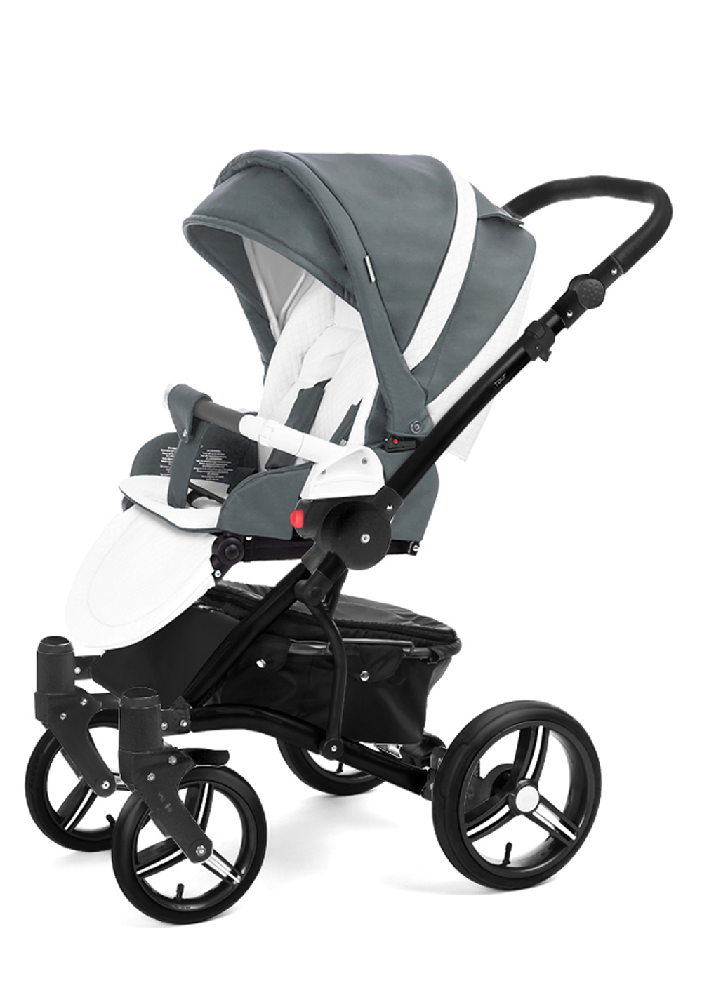Прогулочная коляска Esspero Tour Leatherette (шасси Black) Nappa Blue Grey