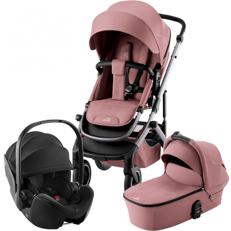 Коляска 3 в 1 Britax Römer Smile 5Z (автокресло BS PRO) Dusty Rose/Space Black