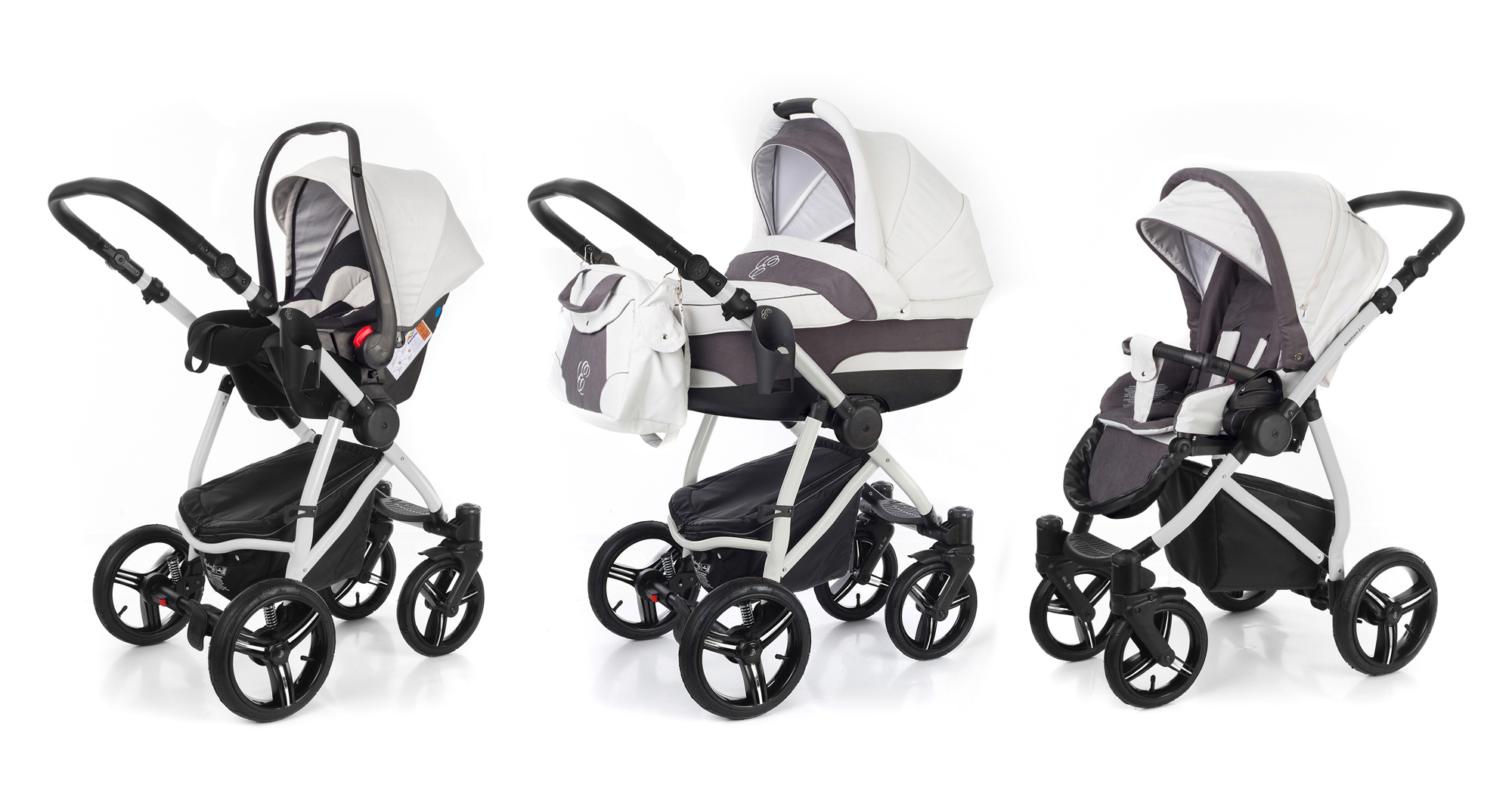 Коляска 3 в 1 Esspero Newborn Lux (шасси Grey) Grey
