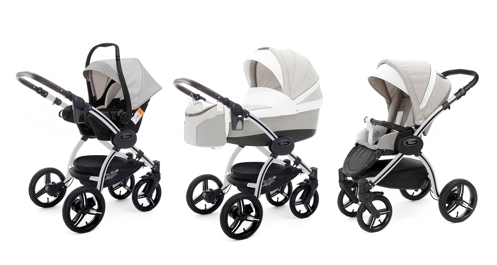 Коляска 3 в 1 Esspero Grand I-Nova (шасси Grey) Vanila