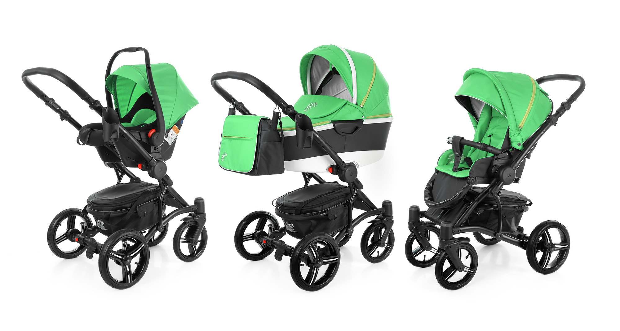 Коляска 3 в 1 Esspero Tour Alu (шасси Black) Green