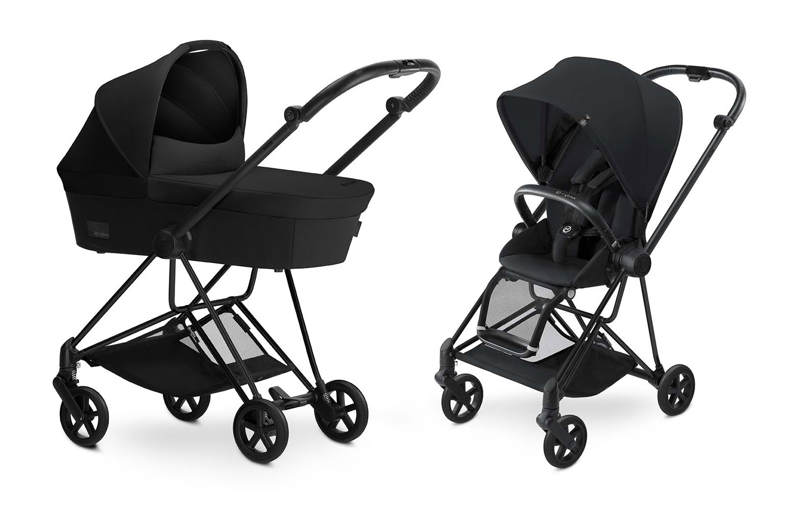 Коляска 2 в 1 Cybex MIOS (шасси Black) Stardust Black