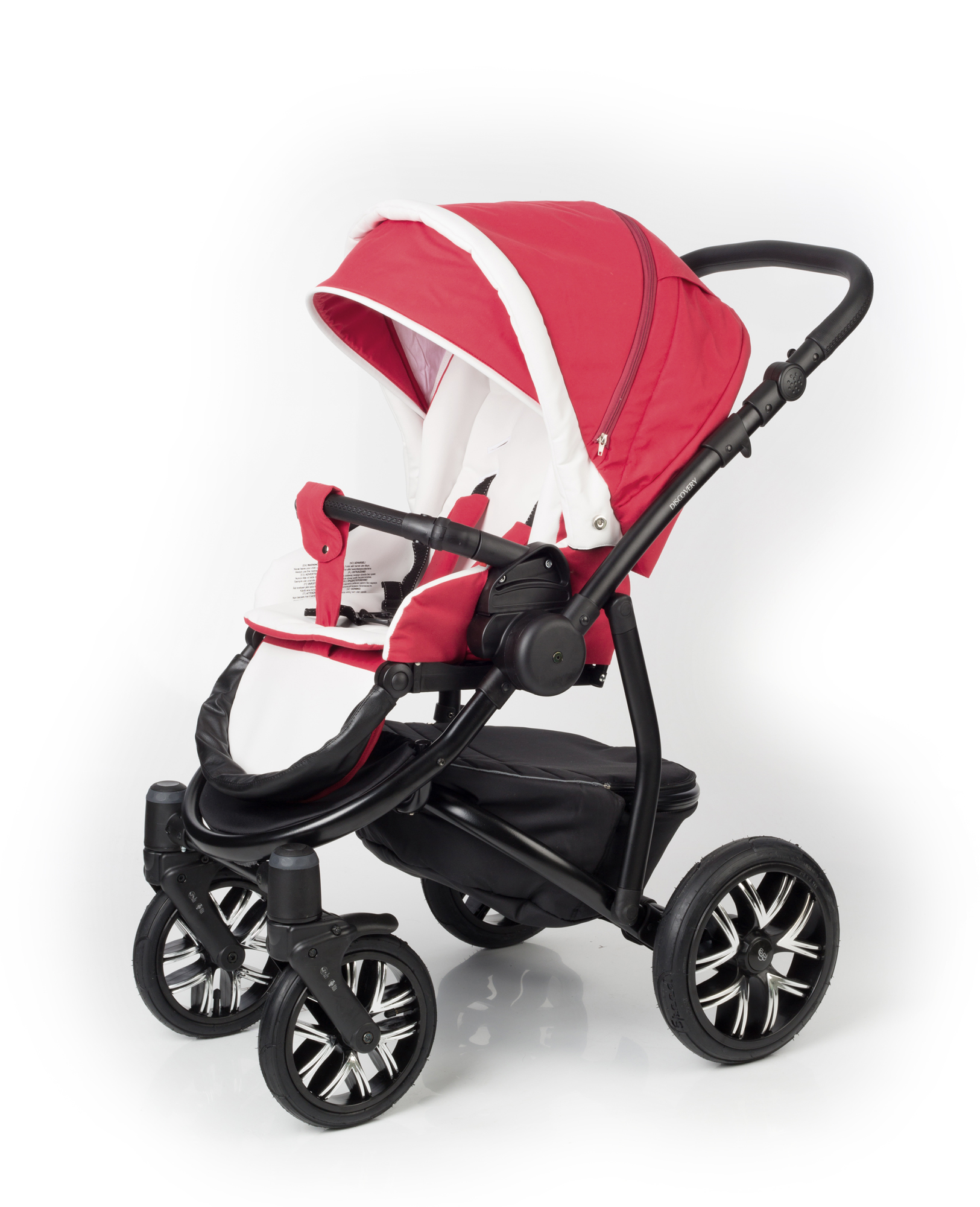 Прогулочная коляска Esspero Discovery (шасси Black) Red Lux