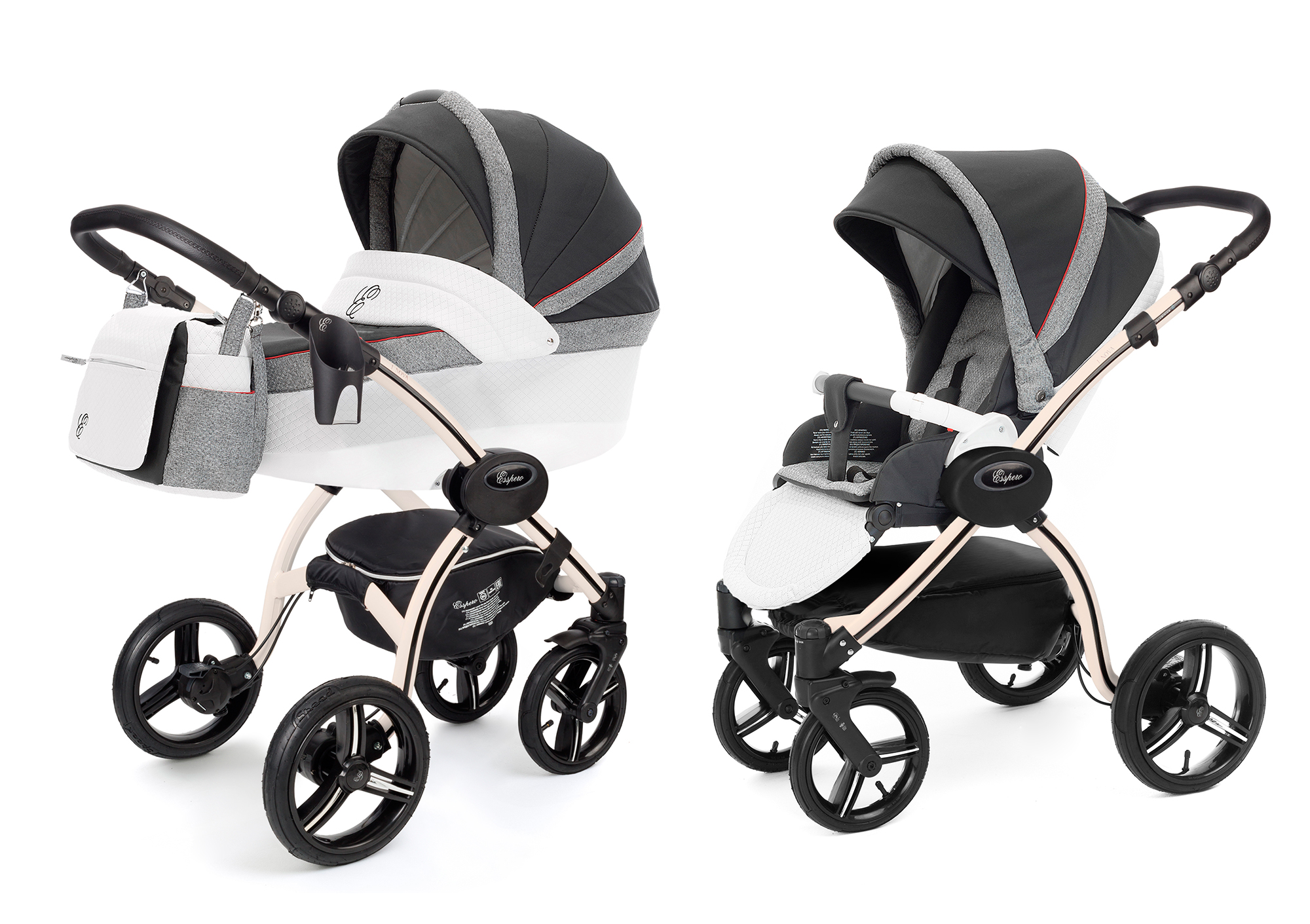 Коляска 2 в 1 Esspero Grand I-Nova (шасси Beige) Royal Grey