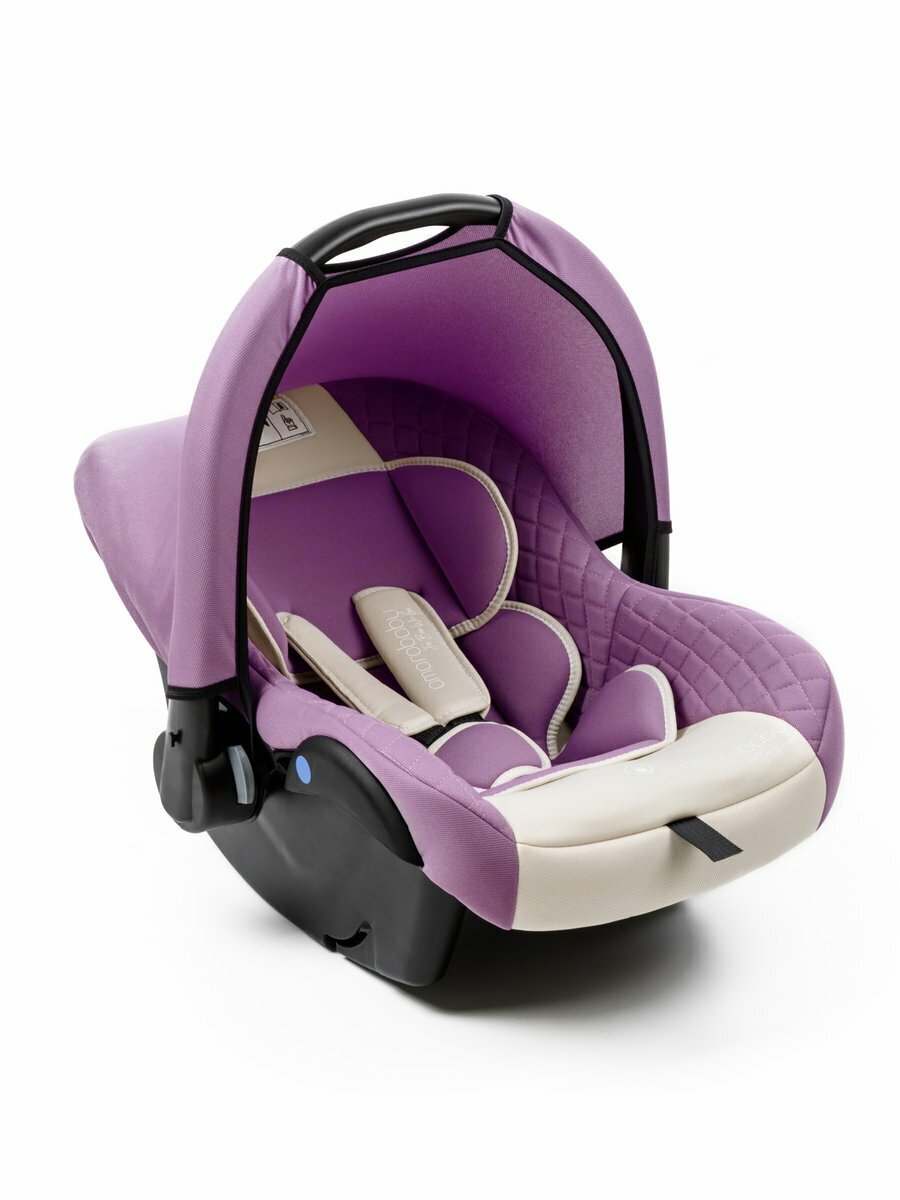 Автокресло детское AMAROBABY Baby comfort Светло-фиолетовый/Светло-бежевый
