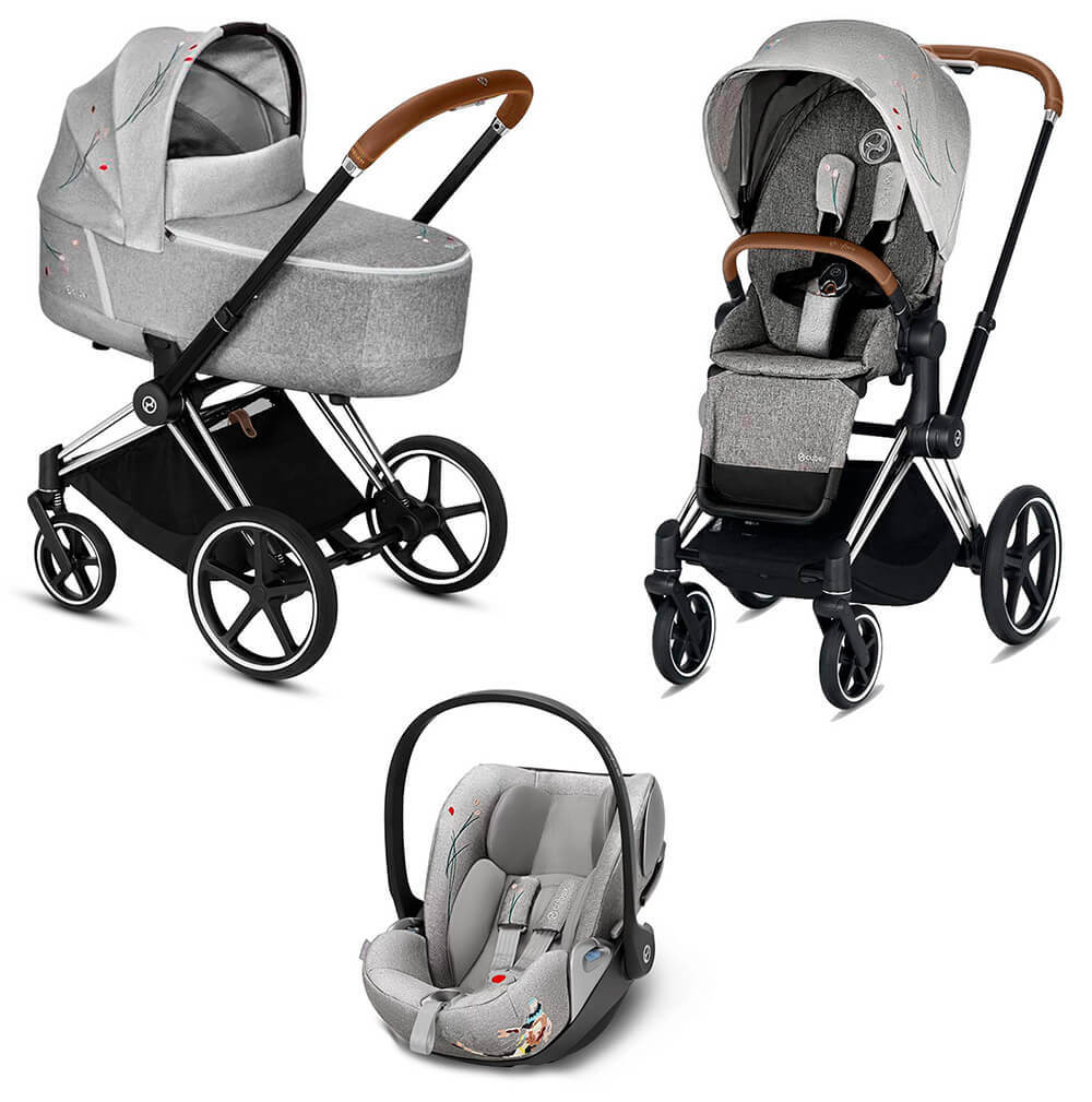 Коляска 3 в 1 Cybex Priam III Koi (Cloud Z i-Size) Chrome