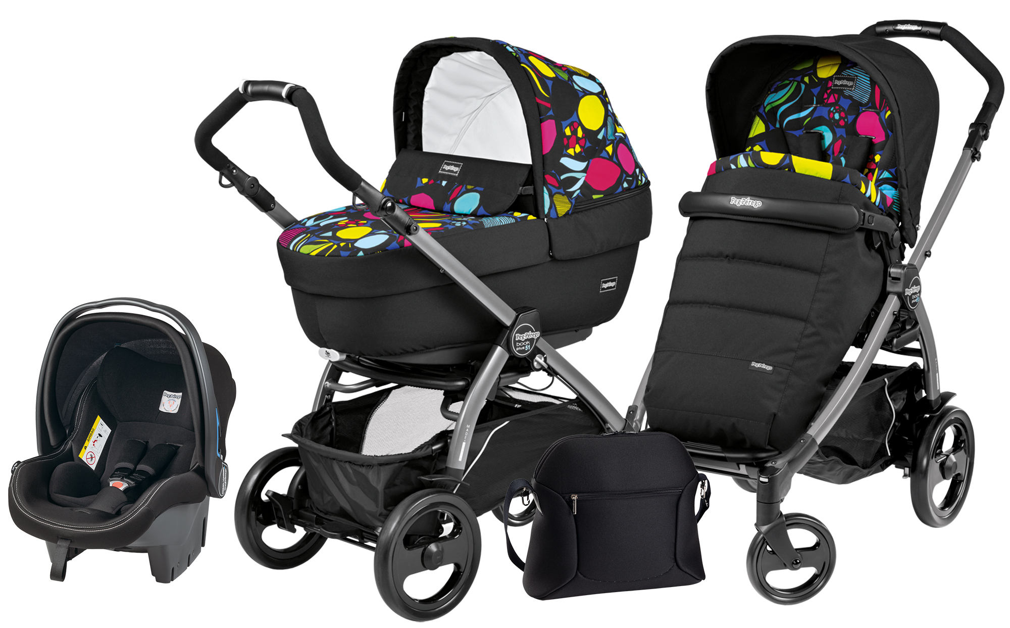 Коляска 3 в 1 Peg Perego Book 51 Elite Modular System (шасси Jet) Manri