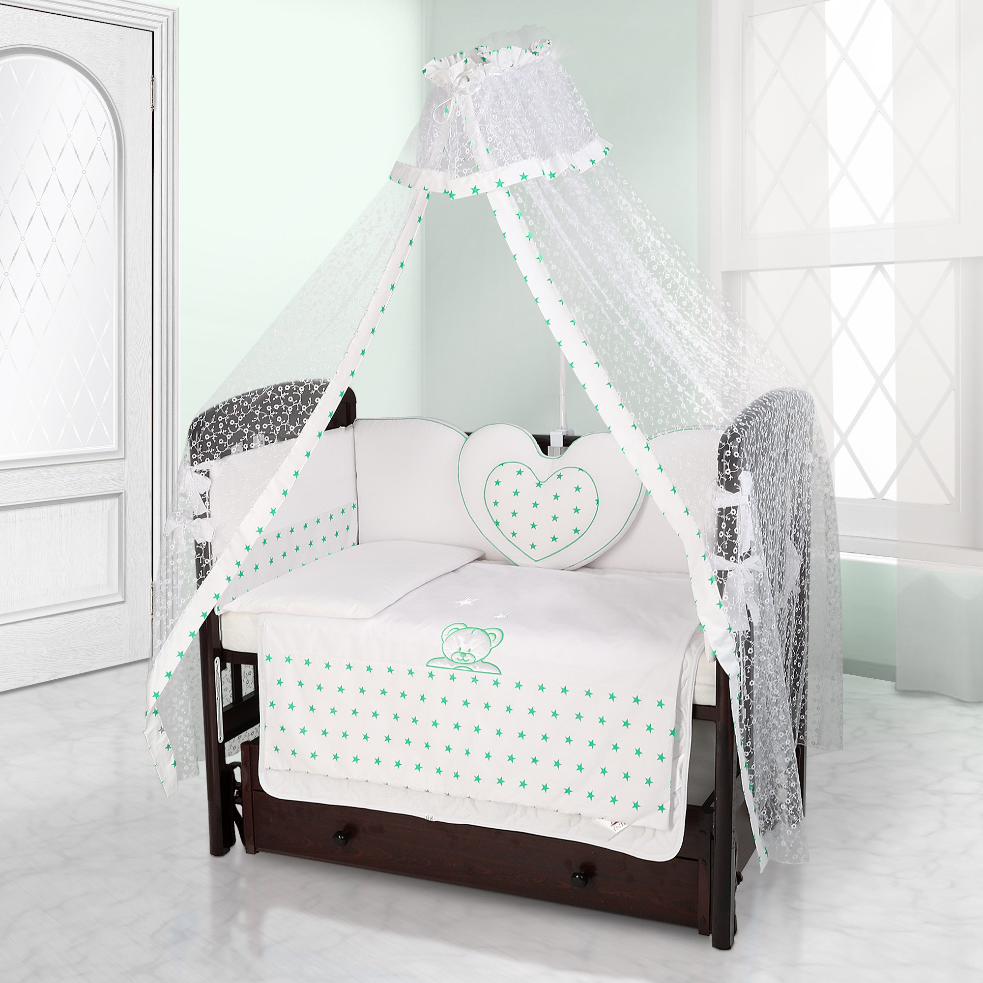Beatrice Bambini Cuore Stella BIANCO BIANCO VERDE