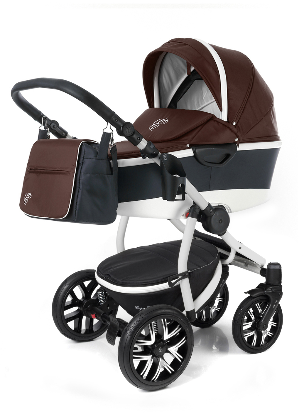 Коляска для новорожденных Esspero Discovery Alu (шасси Grey) Brown