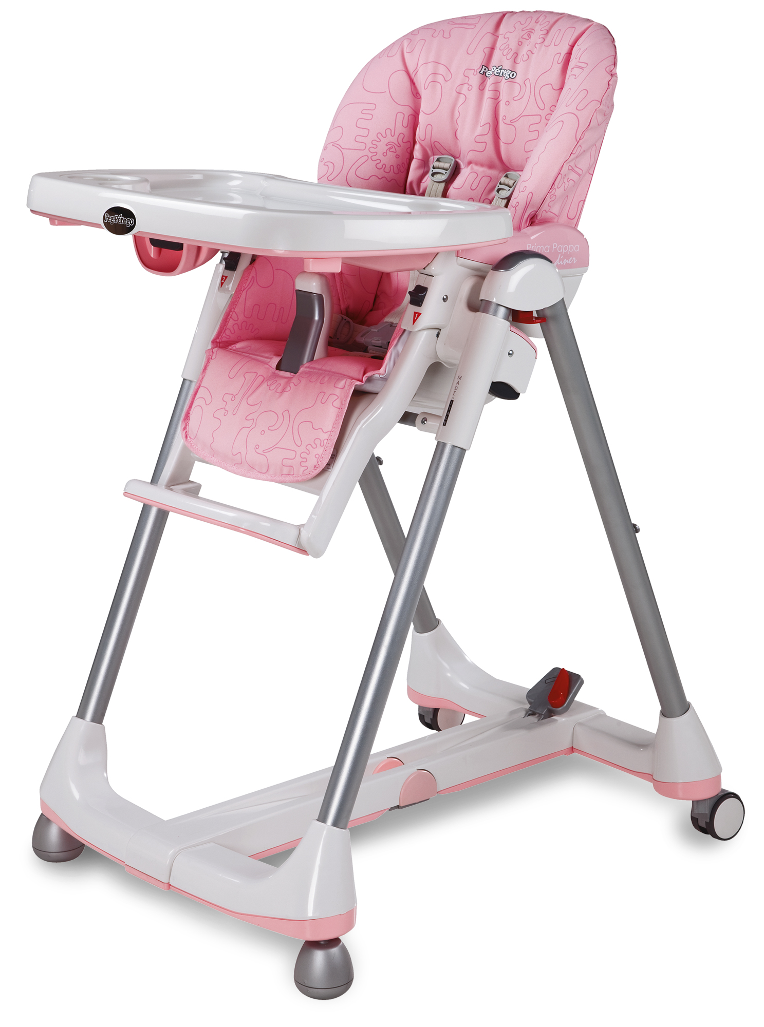 Стульчик для кормления Peg Perego Prima Pappa Diner Savana Rosa