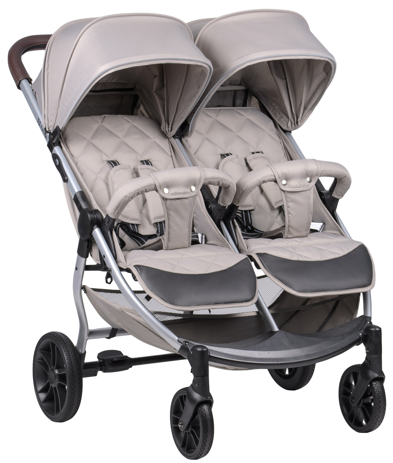 Коляска для двойни Farfello Lane Max Comfort Бежевый