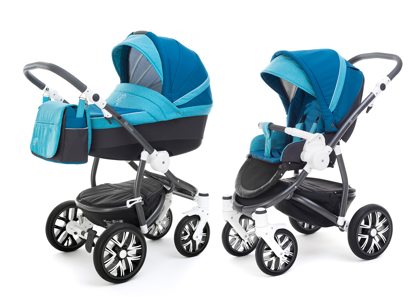 Коляска 2 в 1 Esspero Grand Discovery (шасси Graphite White) Breeze