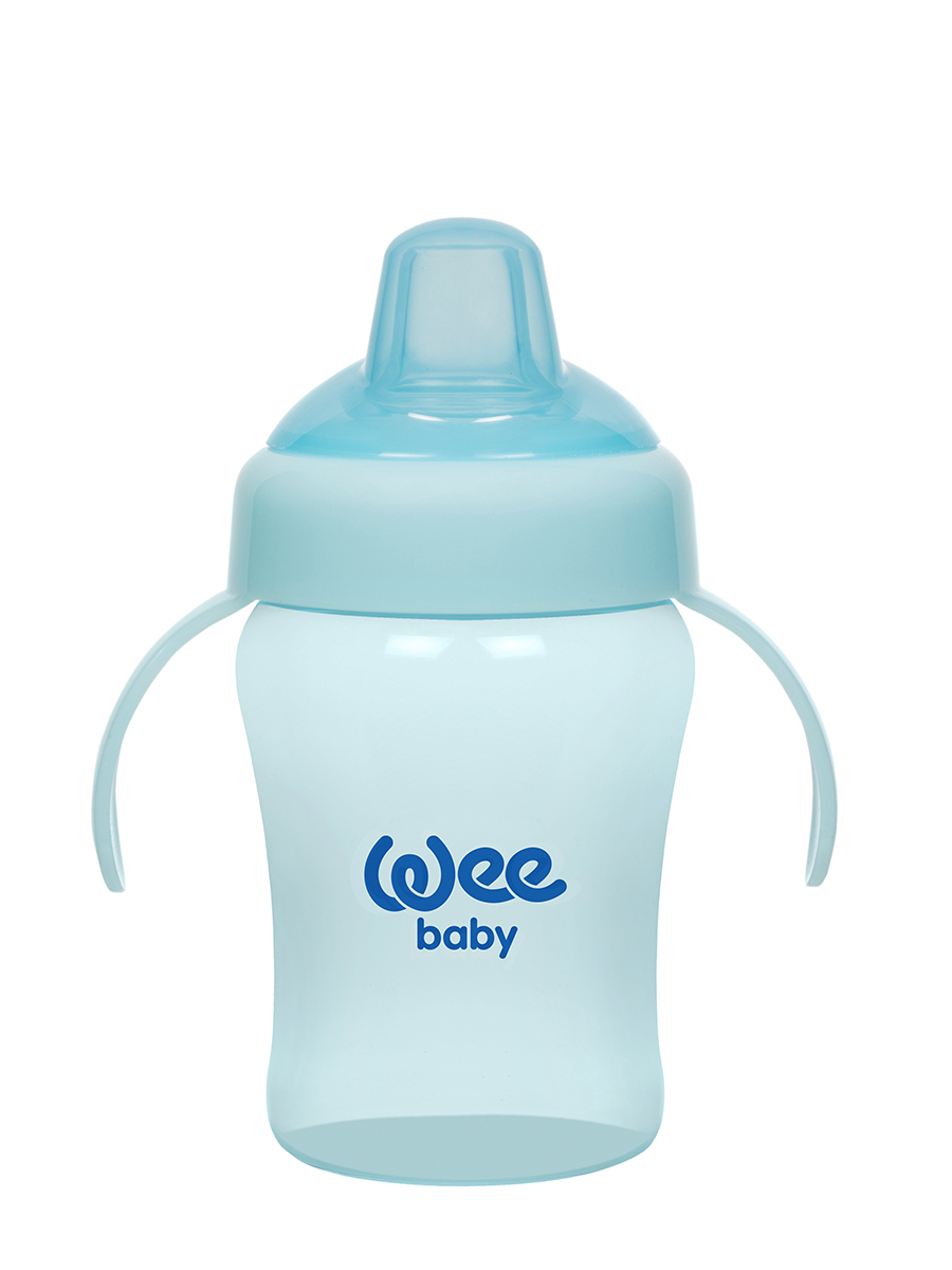 Поильник-Непроливайка WeeBaby с крышкой и ручками , 240 мл Синий