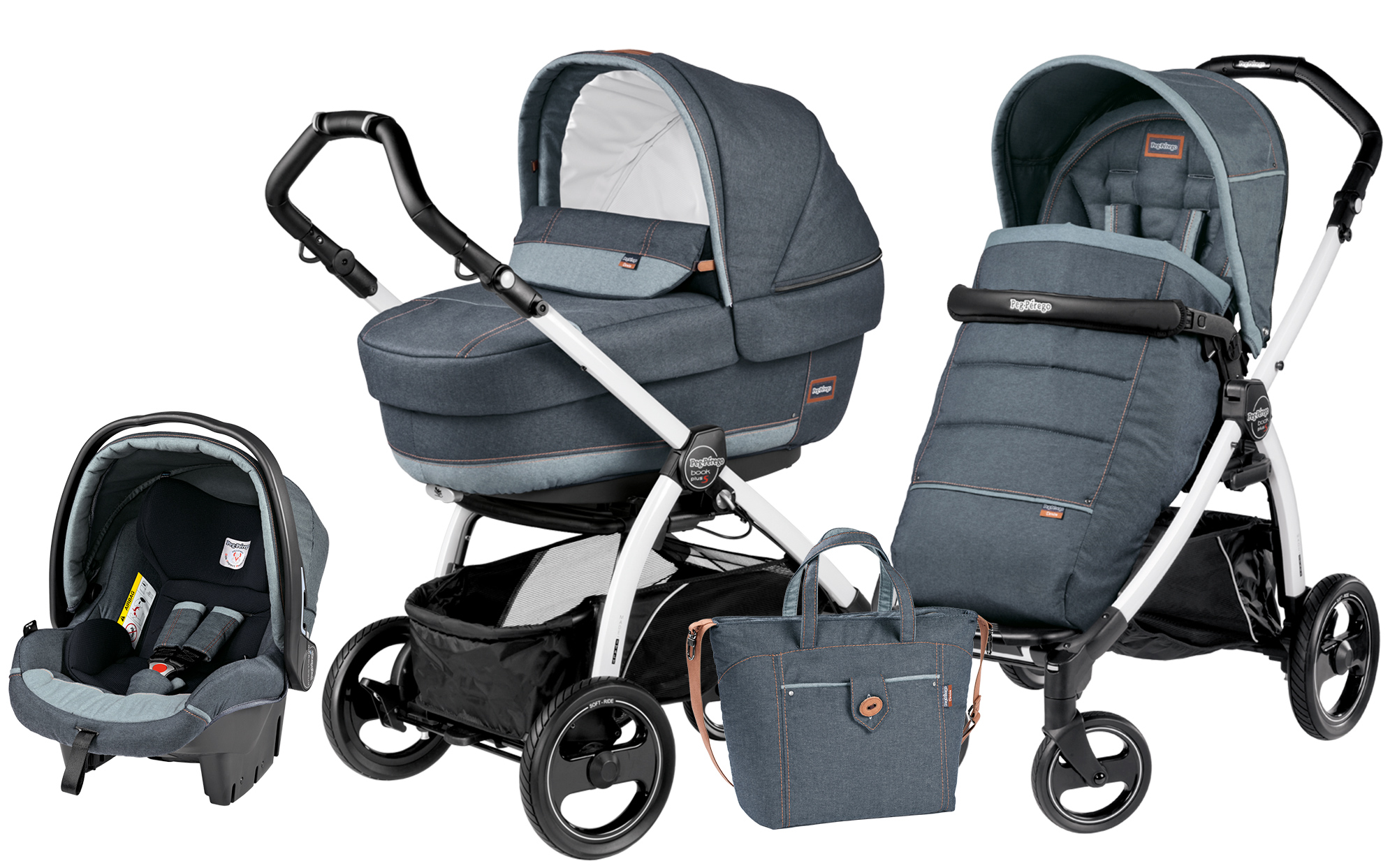 Peg-Perego Book Plus S Modular System Blue Denim