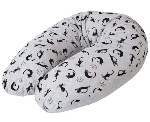 Подушка для кормления Ceba Baby Multi трикотажная Grey Cats