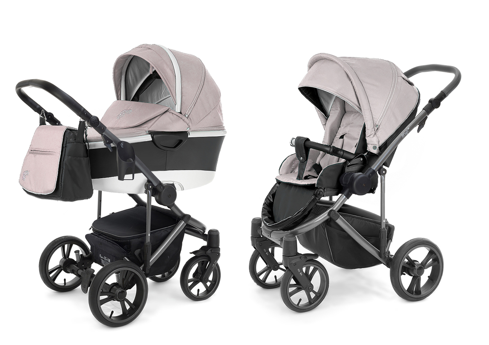 Коляска 2 в 1 Esspero Magic Pro Alu (шасси Graphite) Beige
