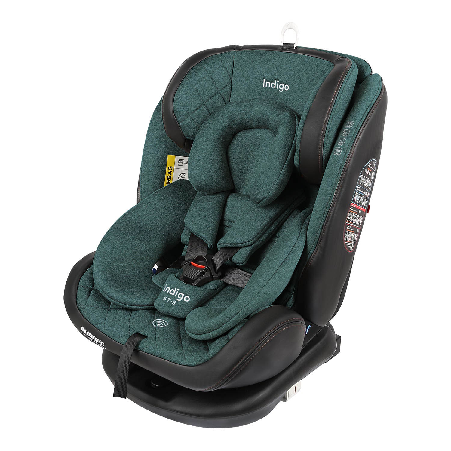 Автокресло Indigo AERO ISOFIX, ST-3, группа 0+1+2+3 зеленый