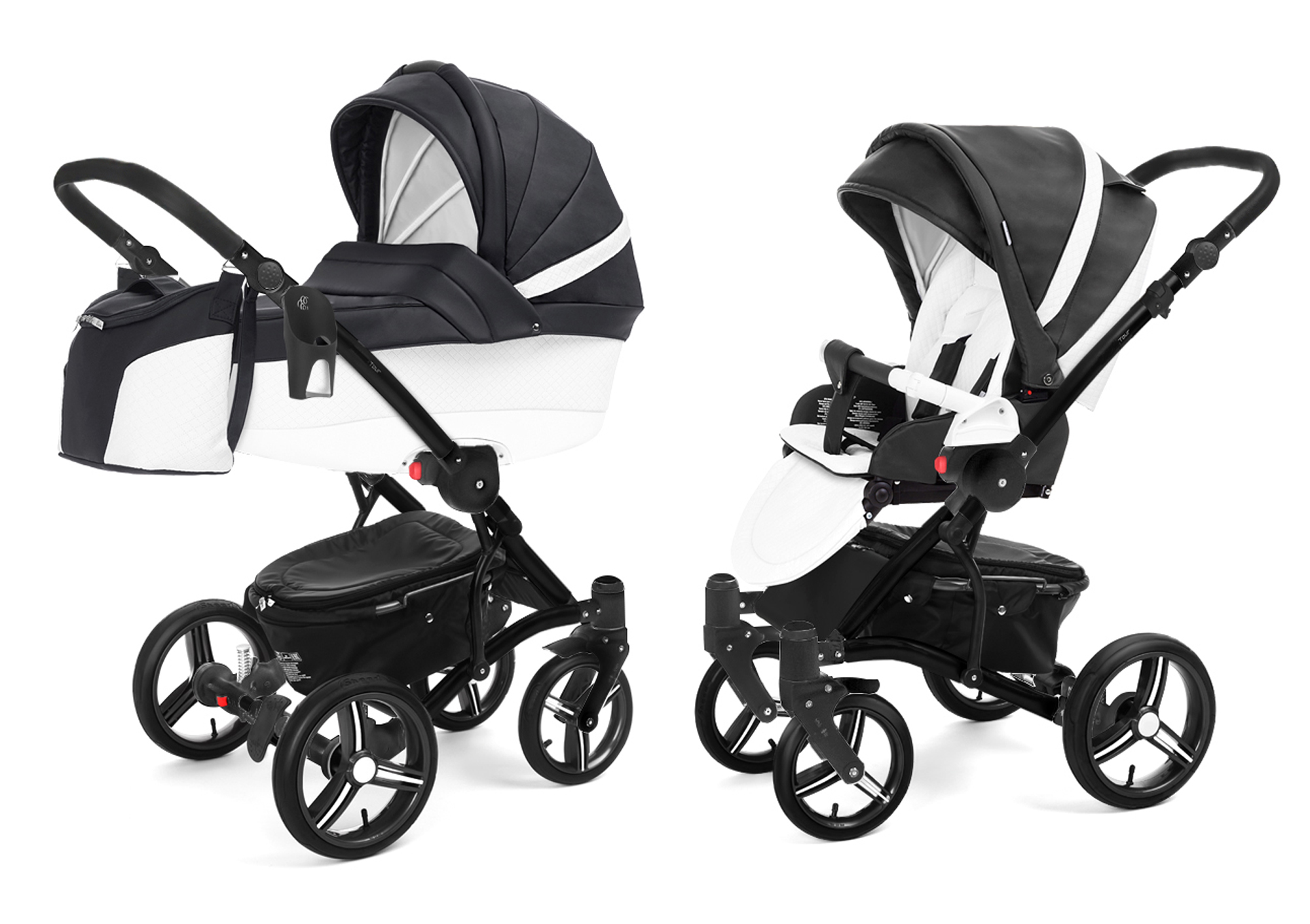 Коляска 2 в 1 Esspero Tour Leatherette (шасси Black) Nappa Graphite