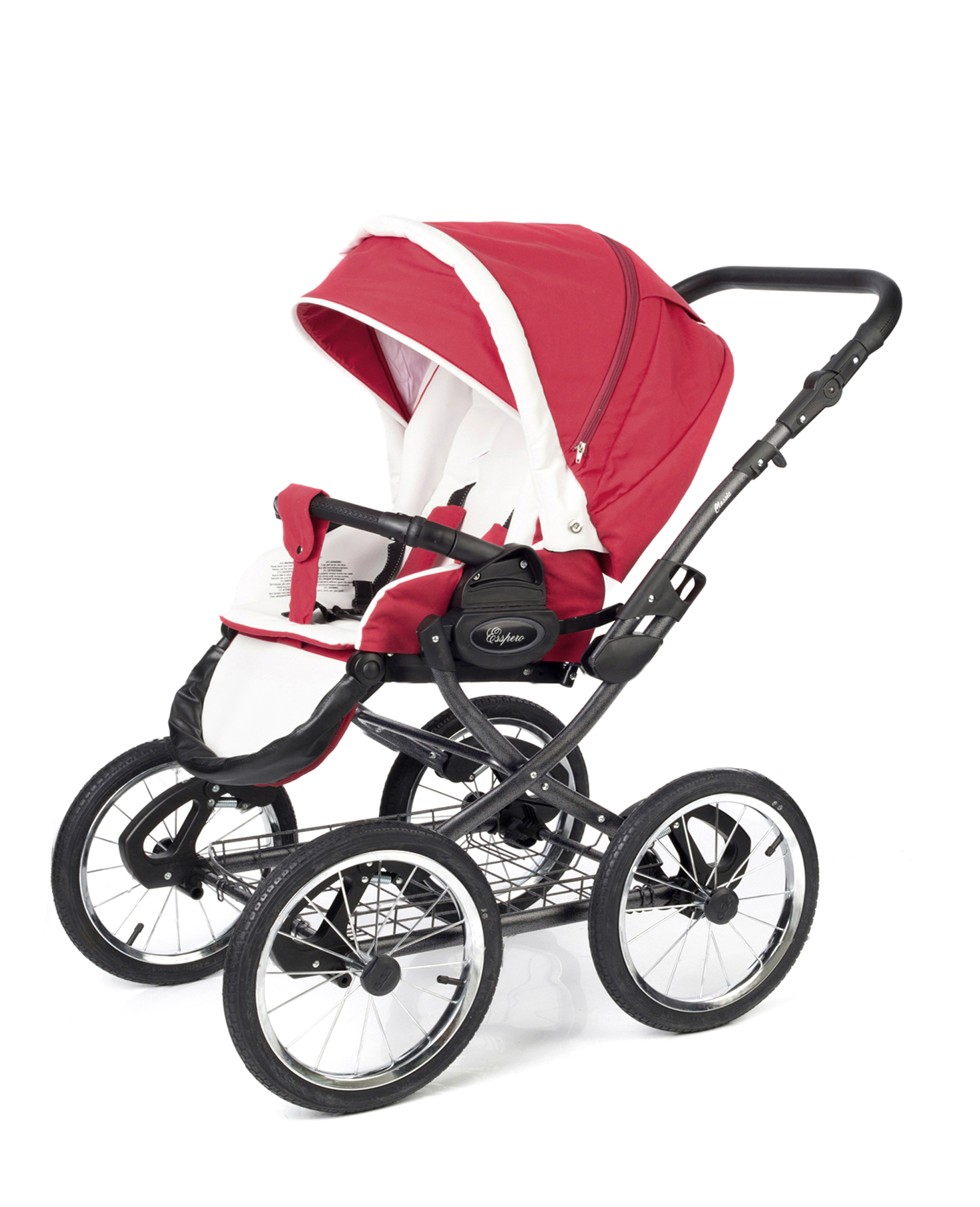 Прогулочная коляска Esspero Classic (шасси Graphite) Red Lux