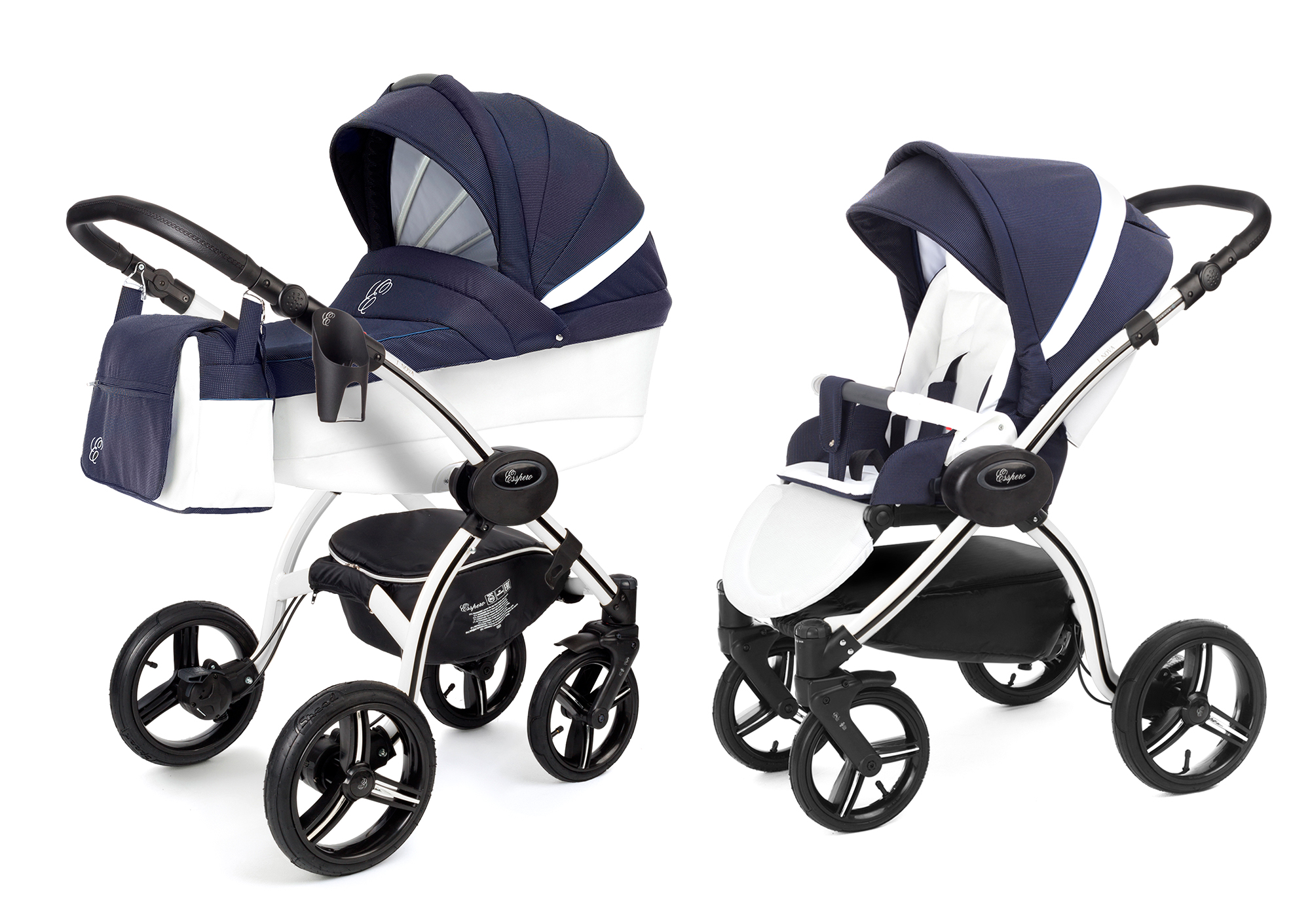 Коляска 2 в 1 Esspero Grand I-Nova (шасси White) Sky Star
