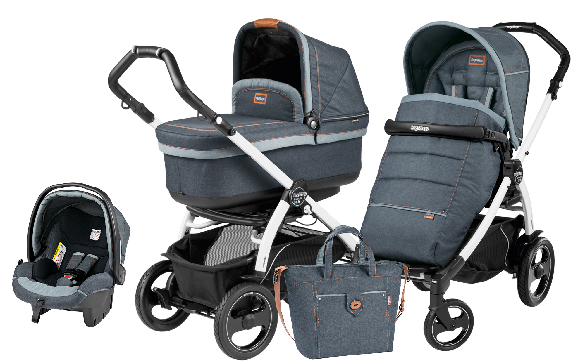 Peg-Perego Book 51S Pop Up Modular Blue Denim